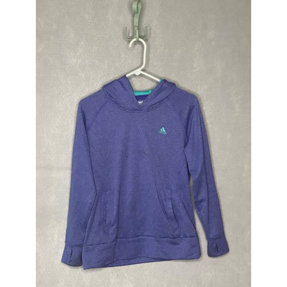 Adidas  Womens Ultimate Hoodie Size Medium Purple Teal Lined